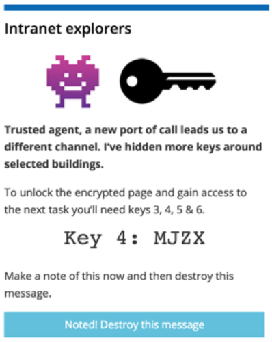 treasure hunt key