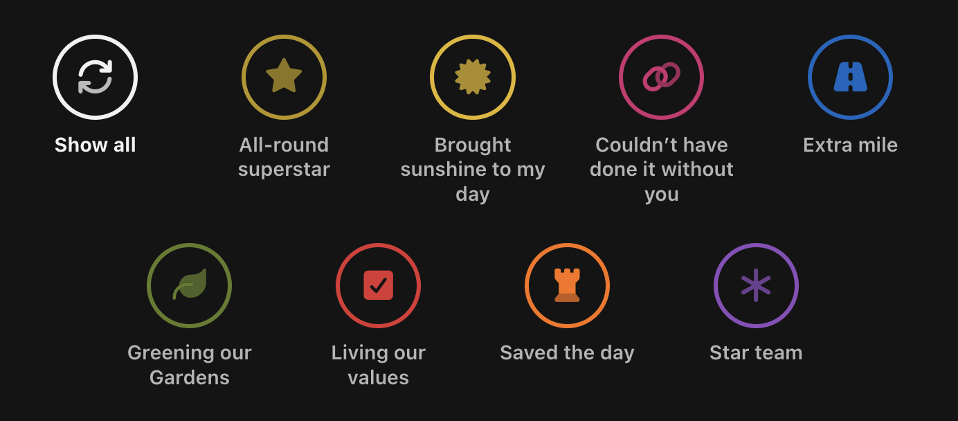 Example FontAwesome icons